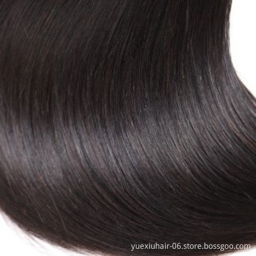 100% Virgin Human Hair Peruvian Hair,Human Hair Bundles Extension Bundles With Transparent Lace Frontal